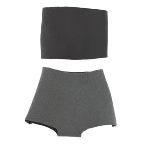 KiBcsLic Kleidung im Maßstab 1:6 für Damen, Set aus Tube-Top und Shorts, Grau KiBcsLic Kleidung im Maßstab 1:6 für Damen, Set aus Tube-Top und Shorts, Grau von KiBcsLic