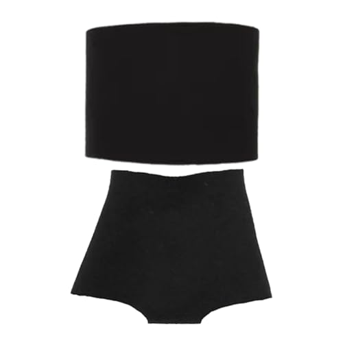 KiBcsLic Kleidung im Maßstab 1:6 für Damen, Set aus Tube-Top und Shorts, Schwarz KiBcsLic Kleidung im Maßstab 1:6 für Damen, Set aus Tube-Top und Shorts, Schwarz von KiBcsLic