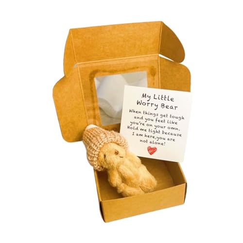 KiBcsLic Kleines Bärenspielzeug, Weiches Kuscheltier, Minispielzeug Als Partygeschenk, Braun von KiBcsLic