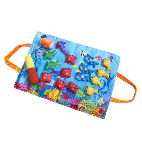 KiBcsLic Lernspielzeug, Sensorisches Spielzeug, Zahlenzählen, Stoffspiel, Krabbelspielmatte für Kleinkinder Im Alter von 1–3 Jahren, Blau von KiBcsLic