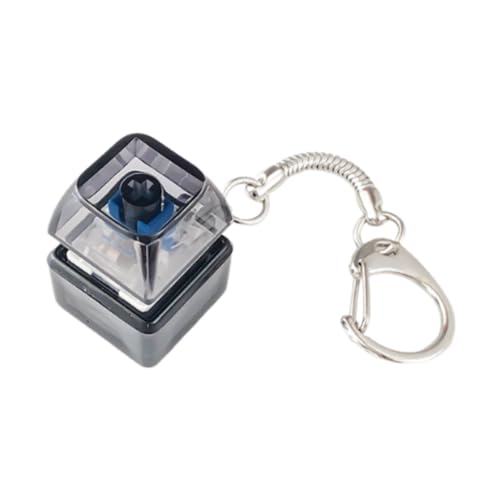 KiBcsLic Mechanische Tasten Zubehör Party Supplies Fidget Schlüsselanhänger Tragbar für Geschenk Teenager Büro Zuhause, Schwarz, 1 Tastaturen von KiBcsLic