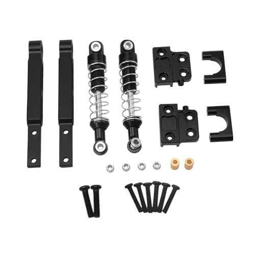 KiBcsLic Modellauto Stoßdämpfer Set RC Auto Zugstange Ersatzteile Aluminiumlegierung Zubehör Ölgefüllter Dämpfer Passend für MN82 82s 82pro LC79 für Bastler, Schwarz KiBcsLic Modellauto Stoßdämpfer Set RC Auto Zugstange Ersatzteile Aluminiumlegierung Zubehör Ölgefüllter Dämpfer Passend für MN82 82s 82pro LC79 für Bastler, Schwarz von KiBcsLic
