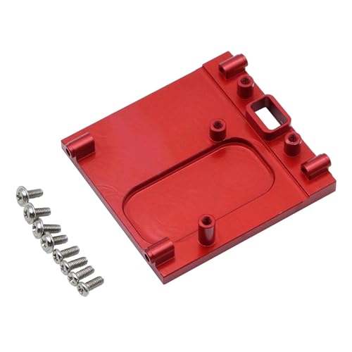 KiBcsLic Motorhalterung Als Robuster Motorsitz Und Motorhalter für Mehr Stabilität Inklusive Montageset Aus Aluminiumlegierung für RC Autos Der MN Serie Und H, Rot von KiBcsLic