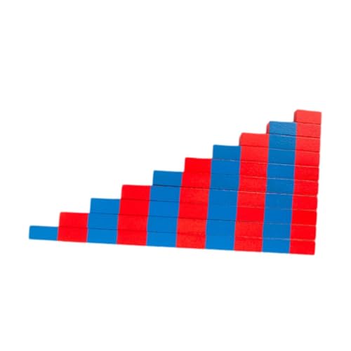 KiBcsLic Numerische Stäbe, Lehrer-Trainingszentrum, Werkzeug für die sensorische Entwicklung, 10 Schritte, Mathematik-Lernhilfe für im Alter von 4–6, Rotblau KiBcsLic Numerische Stäbe, Lehrer-Trainingszentrum, Werkzeug für die sensorische Entwicklung, 10 Schritte, Mathematik-Lernhilfe für im Alter von 4–6, Rotblau von KiBcsLic