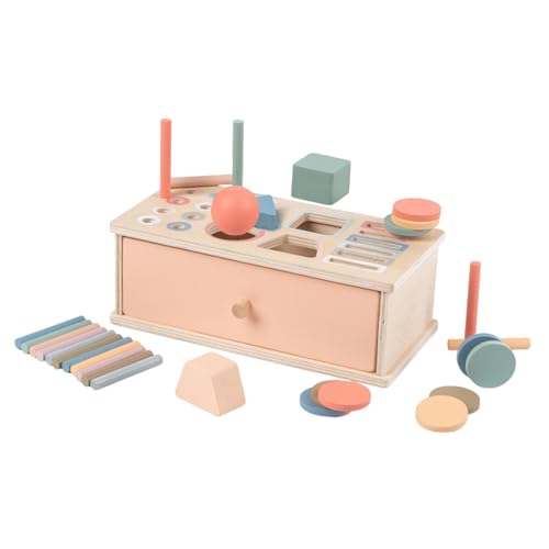 KiBcsLic Objektkonsistenzbox, Holz, Bildung, Frühes Lernen, Farbformsortierer, Passendes Spielzeug für Kinder, Jungen Und Mädchen, Kindergeschenk, 3 in 1 KiBcsLic Objektkonsistenzbox, Holz, Bildung, Frühes Lernen, Farbformsortierer, Passendes Spielzeug für Kinder, Jungen Und Mädchen, Kindergeschenk, 3 in 1 von KiBcsLic