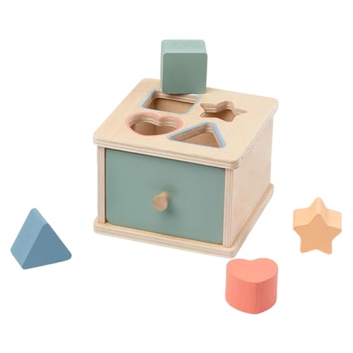 KiBcsLic Objektkonsistenzbox, Holz, Bildung, Frühes Lernen, Farbformsortierer, Passendes Spielzeug für Kinder, Jungen Und Mädchen, Kindergeschenk, Formbox KiBcsLic Objektkonsistenzbox, Holz, Bildung, Frühes Lernen, Farbformsortierer, Passendes Spielzeug für Kinder, Jungen Und Mädchen, Kindergeschenk, Formbox von KiBcsLic
