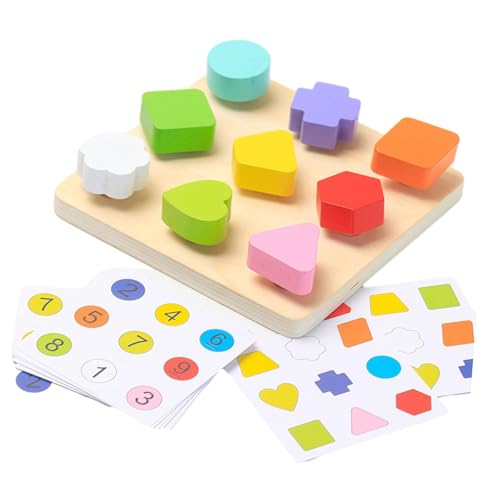 KiBcsLic Passendes Brettspiel, Lernspielzeug für Kinder, Geburtstagsgeschenke, Vorschul Lernaktivitäten für Kinder Ab 3 Jahren Und Drehbar, Formanpassung KiBcsLic Passendes Brettspiel, Lernspielzeug für Kinder, Geburtstagsgeschenke, Vorschul Lernaktivitäten für Kinder Ab 3 Jahren Und Drehbar, Formanpassung von KiBcsLic