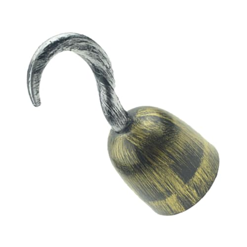 KiBcsLic Piratenhaken Kostüm Piratenhaken Spielzeug Halloween Dekor Lebensechte Cosplay für Party, Bronze von KiBcsLic