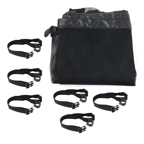 KiBcsLic Pool Aufbewahrungstasche, Spielzeug Aufbewahrungsnetztasche für Bälle, Schwimmringe, Schlauchboote von KiBcsLic
