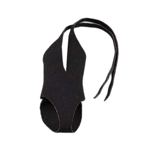 KiBcsLic Puppenkostüm Bademode Im Maßstab 1:12 für 6 Zoll Actionfiguren, Schwarz von KiBcsLic