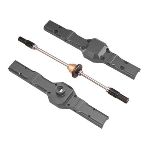 KiBcsLic RC Fahrzeug Hinterbrückenbaugruppe mit Achskomponenten Aus Aluminiumlegierung für C34, Grau von KiBcsLic