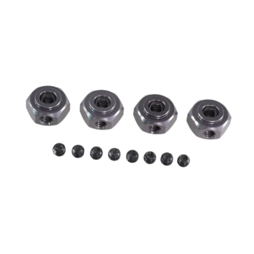 KiBcsLic Radnabenverbinder Aus Aluminiumlegierung, 12 Mm Sechskantadapter für DIY Projekte in RC Autos 1/10 10208 1/12 H12Y H12Y+, Titanfarbe von KiBcsLic