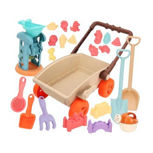 KiBcsLic Sandspielzeug für Kinder, Trolley mit Schaufeln, Geschenke für Den Geburtstag, Spielzeug für Den Park Und Garten KiBcsLic Sandspielzeug für Kinder, Trolley mit Schaufeln, Geschenke für Den Geburtstag, Spielzeug für Den Park Und Garten von KiBcsLic