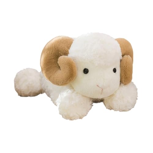 KiBcsLic Schaf Plüschtier, Realistische Plüschfigur, Lustige Figur für Teenager, Kinder, Geschenk von KiBcsLic