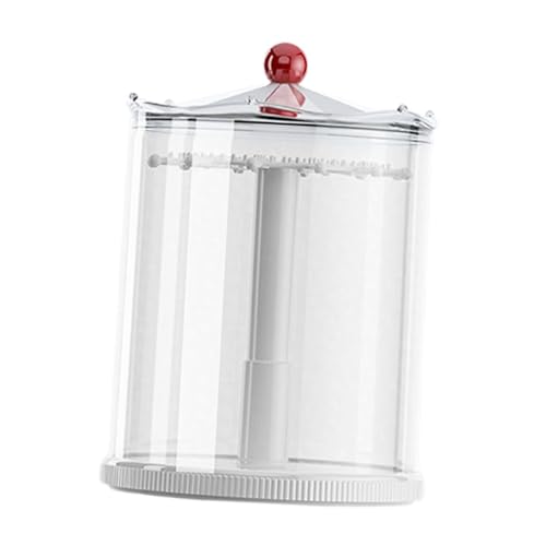 KiBcsLic Schlüsselanhänger Puppenvitrine für Miniaturfiguren Drehvitrine für Tischplatte, Weiß KiBcsLic Schlüsselanhänger Puppenvitrine für Miniaturfiguren Drehvitrine für Tischplatte, Weiß von KiBcsLic