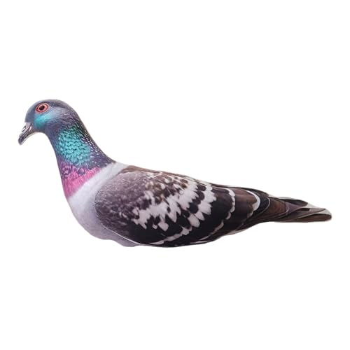 KiBcsLic Simulation 3D Tierspielzeug Stofftier Entzückendes Weiches Realistisches Puppenkissen Kissen für Jungen Mädchen Geburtstagsgeschenke, Taube KiBcsLic Simulation 3D Tierspielzeug Stofftier Entzückendes Weiches Realistisches Puppenkissen Kissen für Jungen Mädchen Geburtstagsgeschenke, Taube von KiBcsLic
