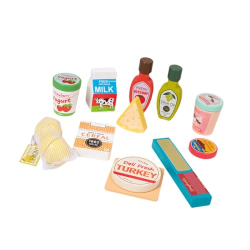 KiBcsLic Spiel Lebensmittel Set, Kühlschrankfüller, Kreatives, Spielküchenzubehör KiBcsLic Spiel Lebensmittel Set, Kühlschrankfüller, Kreatives, Spielküchenzubehör von KiBcsLic