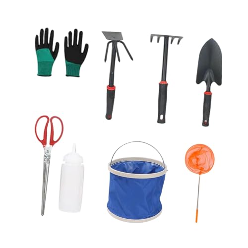 KiBcsLic Strandspielzeug Set mit Eimer, Sieb Und Gabel für Muschelsammeln Und Graben, M KiBcsLic Strandspielzeug Set mit Eimer, Sieb Und Gabel für Muschelsammeln Und Graben, M von KiBcsLic