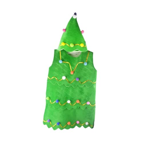 KiBcsLic Weihnachtsbaum Kostüm für Mädchen Und Jungen Tannenbaum Bekleidung Festliches Set mit Kostümkleid Aus Atmungsaktivem Flanell für Rollenspiele Hallowe, L KiBcsLic Weihnachtsbaum Kostüm für Mädchen Und Jungen Tannenbaum Bekleidung Festliches Set mit Kostümkleid Aus Atmungsaktivem Flanell für Rollenspiele Hallowe, L von KiBcsLic