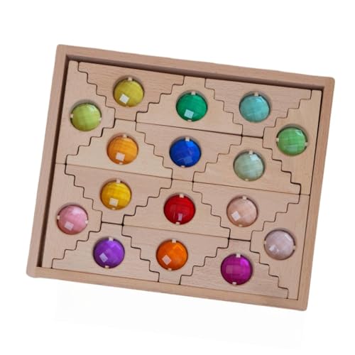 KiBcsLic Würfelblöcke Set Aus Holz, Frühes Lernstapelspiel für Kinder, Jungen Und Mädchen KiBcsLic Würfelblöcke Set Aus Holz, Frühes Lernstapelspiel für Kinder, Jungen Und Mädchen von KiBcsLic
