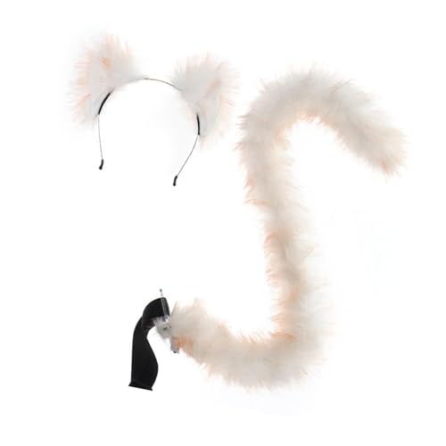 KiBcsLic und Schwanz Cosplay Set Lustiges Halloween Kostüm Zubehör für Karneval, Color C KiBcsLic und Schwanz Cosplay Set Lustiges Halloween Kostüm Zubehör für Karneval, Color C von KiBcsLic