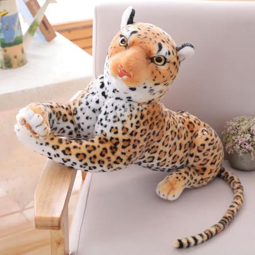 KiLoom Lifelike Simulation Stuffed wild Animal Cheetah Plush, Black Panther Leopard Soft Toys 70cm 1 von KiLoom