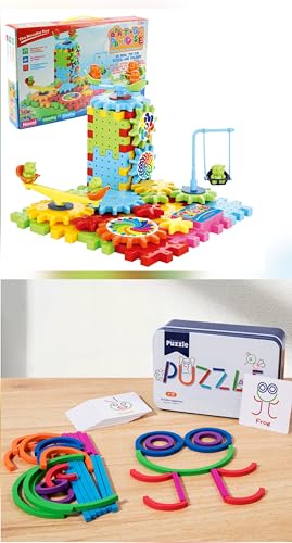 Kibi Blöcke und Zahnräder Set für Kinder Zahnrad Lernspielzeug Interaktives Spielzeug Bunte Blöcke 81 Stück Gears DIY Kinderspielzeug 3+ Geschenkidee Kibi Blöcke und Zahnräder Set für Kinder Zahnrad Lernspielzeug Interaktives Spielzeug Bunte Blöcke 81 Stück Gears DIY Kinderspielzeug 3+ Geschenkidee von Kibi Store