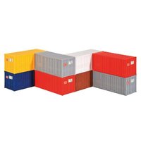 KIBRI 10924 H0 20-Fuß-Container, 8 Stück von Kibri