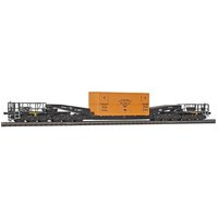 KIBRI 16510 H0 Waggon UNION Schienentiefladewagen Uaai 819 mit Übersee Holzkiste von Kibri