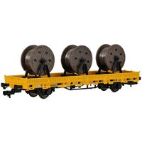 KIBRI 26269 H0 Niederbordwagen mit 3 Kabelrollen GleisBau, Fertigmodell KIBRI 26269 H0 Niederbordwagen mit 3 Kabelrollen GleisBau, Fertigmodell von Kibri