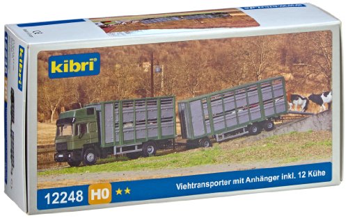 Kibri 12248 - H0 Viehtransporter mit Anhänger von Kibri