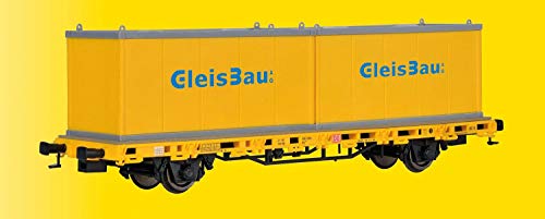 Kibri 26268 - H0 Niederbordwagen mit 2 Containern, Fertigmodell, gleisbau Kibri 26268 - H0 Niederbordwagen mit 2 Containern, Fertigmodell, gleisbau von Kibri