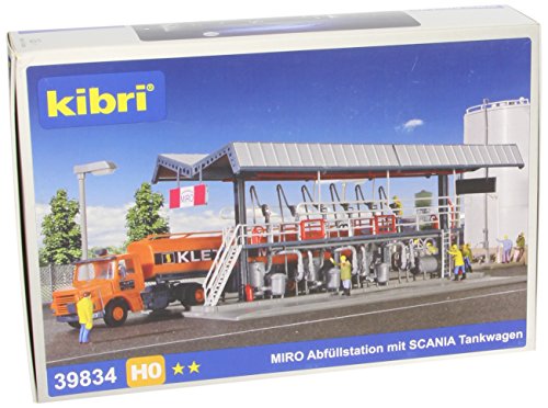 Kibri 39834 - H0 Miro Abfüllstation mit Scania Tankwagen von Kibri