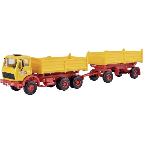 Kibri MB Kipper mit Hänger | Emil Bölling | LKW Bausatz Spur H0#14122 von Kibri