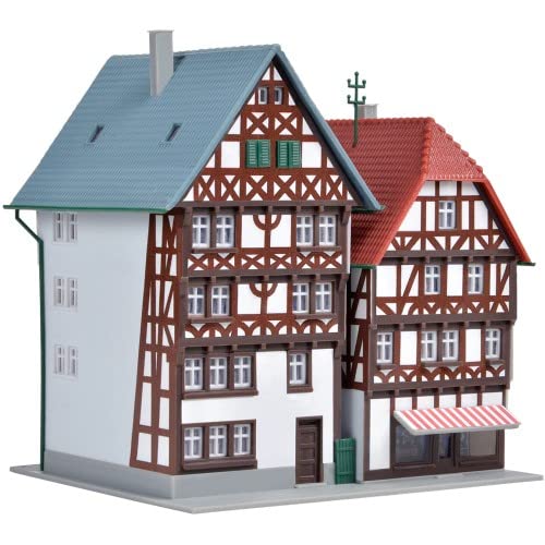 Kibri - Miniaturhaus: 2 Stück Fachwerkhäuser Fritzlar, Historisch, Geografisch, Z-Spur, L 7,5 x B 6,5 x H 8,5 cm, Fortgeschrittene, Kinder, Bastel-Fans, Unisex Kibri - Miniaturhaus: 2 Stück Fachwerkhäuser Fritzlar, Historisch, Geografisch, Z-Spur, L 7,5 x B 6,5 x H 8,5 cm, Fortgeschrittene, Kinder, Bastel-Fans, Unisex von Kibri