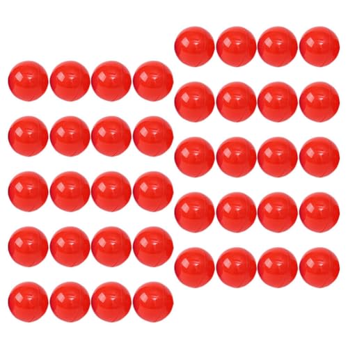 Kichvoe 100 Stück 3 cm Große Kugeln Aus Kunststoff Hohle Bingo-Bälle Tombola-Zeichnungsbälle Zu Öffnende Runde Kapseln Spielbälle Requisiten Tischtennisbälle Für Party Rot von Kichvoe