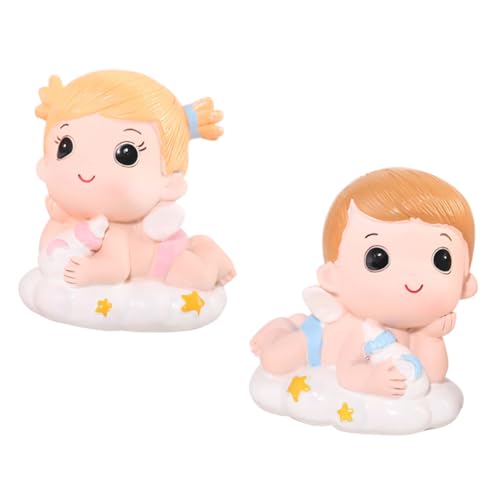 Kichvoe 2 Stück Kuchendekoration Niedliche Tortendeko für Geburtstagsfeiern Figuren für Einzigartigen Kuchen Highlight von Kichvoe