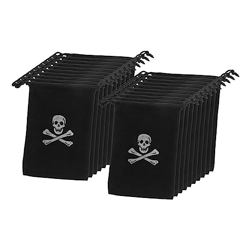 Kichvoe 20 Stück Piratensäcke mit Kordelzug Halloween Geschenktüten für Kindergeburtstag Dekorative Aufbewahrung für Süßigkeiten und Strapazierfähiges Kreatives Design für Piratenpartys Kichvoe 20 Stück Piratensäcke mit Kordelzug Halloween Geschenktüten für Kindergeburtstag Dekorative Aufbewahrung für Süßigkeiten und Strapazierfähiges Kreatives Design für Piratenpartys von Kichvoe