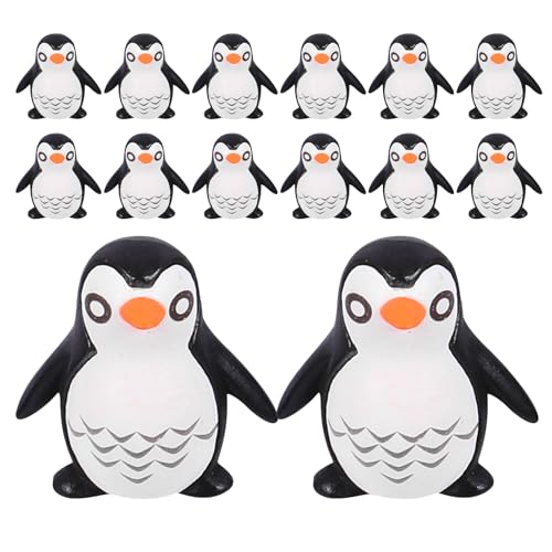 Kichvoe 20 Stück süße Miniatur-Pinguinfiguren, Mini-Pinguine, Winter-Tierfiguren für Tortenaufsätze, DIY-Bastelarbeiten, Feengarten-Dekoration, winzige Mikrolandschaft Kichvoe 20 Stück süße Miniatur-Pinguinfiguren, Mini-Pinguine, Winter-Tierfiguren für Tortenaufsätze, DIY-Bastelarbeiten, Feengarten-Dekoration, winzige Mikrolandschaft von Kichvoe