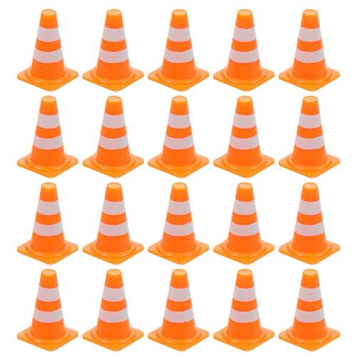 Kichvoe 30 Stück Mini-verkehrskegel – Orangefarbene Verkehrskegel aus Kunststoff – Absperrungen für Puppenhausspiele, 0,98 X 0,62 Zoll, Pädagogisches Verkehrsszenen-spielset Kichvoe 30 Stück Mini-verkehrskegel – Orangefarbene Verkehrskegel aus Kunststoff – Absperrungen für Puppenhausspiele, 0,98 X 0,62 Zoll, Pädagogisches Verkehrsszenen-spielset von Kichvoe