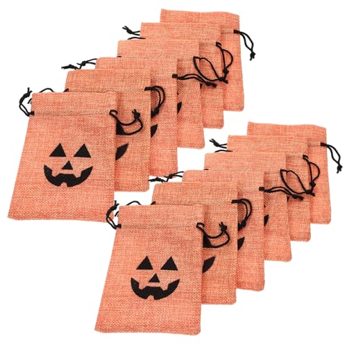 Kichvoe 50stücke Halloween Süßigkeiten Taschen Mit Kürbis-muster Wiederverwendbare Drawstring Beutel Für Halloween-partys Und Snacks Kichvoe 50stücke Halloween Süßigkeiten Taschen Mit Kürbis-muster Wiederverwendbare Drawstring Beutel Für Halloween-partys Und Snacks von Kichvoe