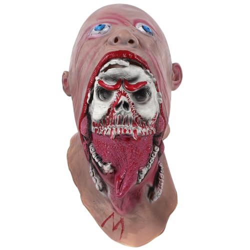 Kichvoe Gruselige Halloween- Masken Horror- Geist- Schädel- Maske Zombie- Kopf- Maske für Kostümparty von Kichvoe