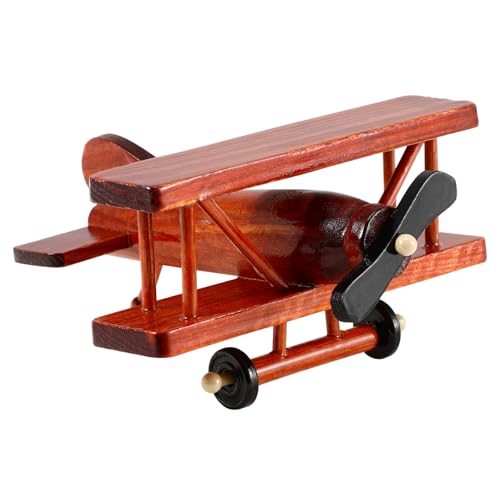 Kichvoe Holz Flugzeug Modell Vintage Dekorative Tischdeko Retro Flugzeug Ornament für Wohnzimmer Büro Jungenzimmer Holzhandwerk Kichvoe Holz Flugzeug Modell Vintage Dekorative Tischdeko Retro Flugzeug Ornament für Wohnzimmer Büro Jungenzimmer Holzhandwerk von Kichvoe
