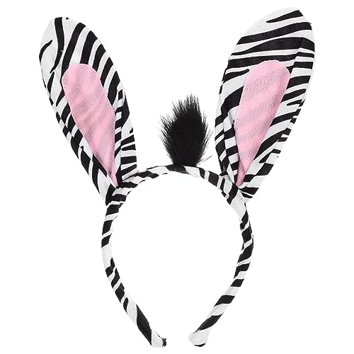 Kichvoe Zebra Haarreif Mit Ohren Tierkostüm Zubehör Für Cosplay Halloween Und Maskenball Elastisch Und Bequem Für Erwachsene Für Kostümpartys Und Besondere Anlässe Kichvoe Zebra Haarreif Mit Ohren Tierkostüm Zubehör Für Cosplay Halloween Und Maskenball Elastisch Und Bequem Für Erwachsene Für Kostümpartys Und Besondere Anlässe von Kichvoe