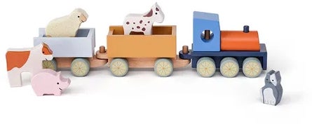 Kid's Concept Aiden Zug mit Bauernhoftieren, Babyspielzeug Kid's Concept Aiden Zug mit Bauernhoftieren, Babyspielzeug von Kid's Concept