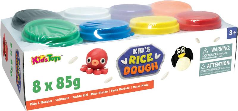 Kid's Rice Dough Knete 8er-Pack von Kid's Dough