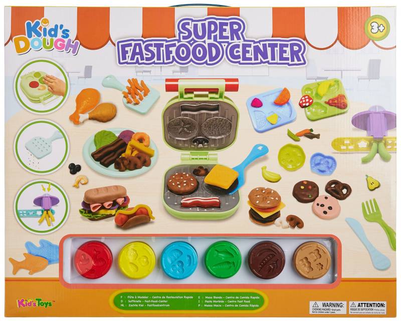 KidsDough Super Fastfood Center Play-Doh, Mehrfarbig von Kid's Dough