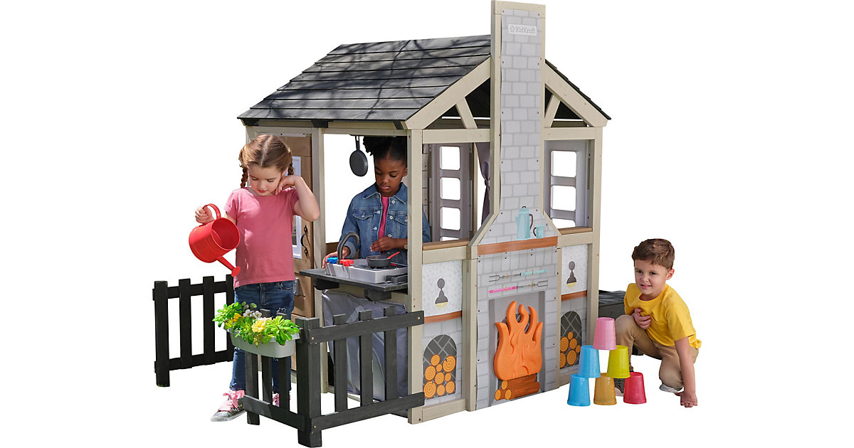 Cozy Hearth Cabin Spielhaus bunt Cozy Hearth Cabin Spielhaus bunt von KidKraft