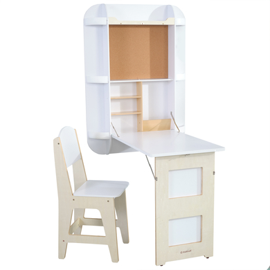 KidKraft® Arches Freischwebender Wandtisch und Stuhl, weiß von KidKraft
