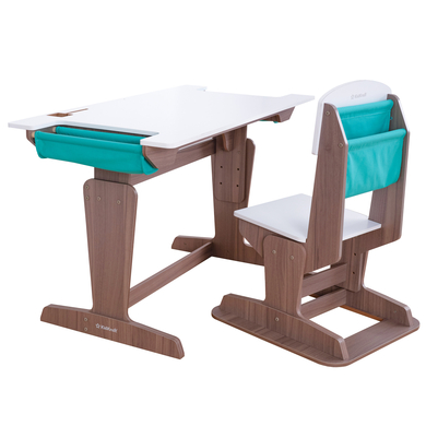 KidKraft® Verstellbarer Schreibtisch mit Stuhl Grow Together™“, aschgrau von KidKraft